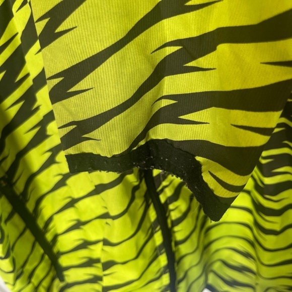 Adidas Lightweight Neon Printed Windbreaker Bright Streetwear Size Large Hooded - Picture 7 of 10